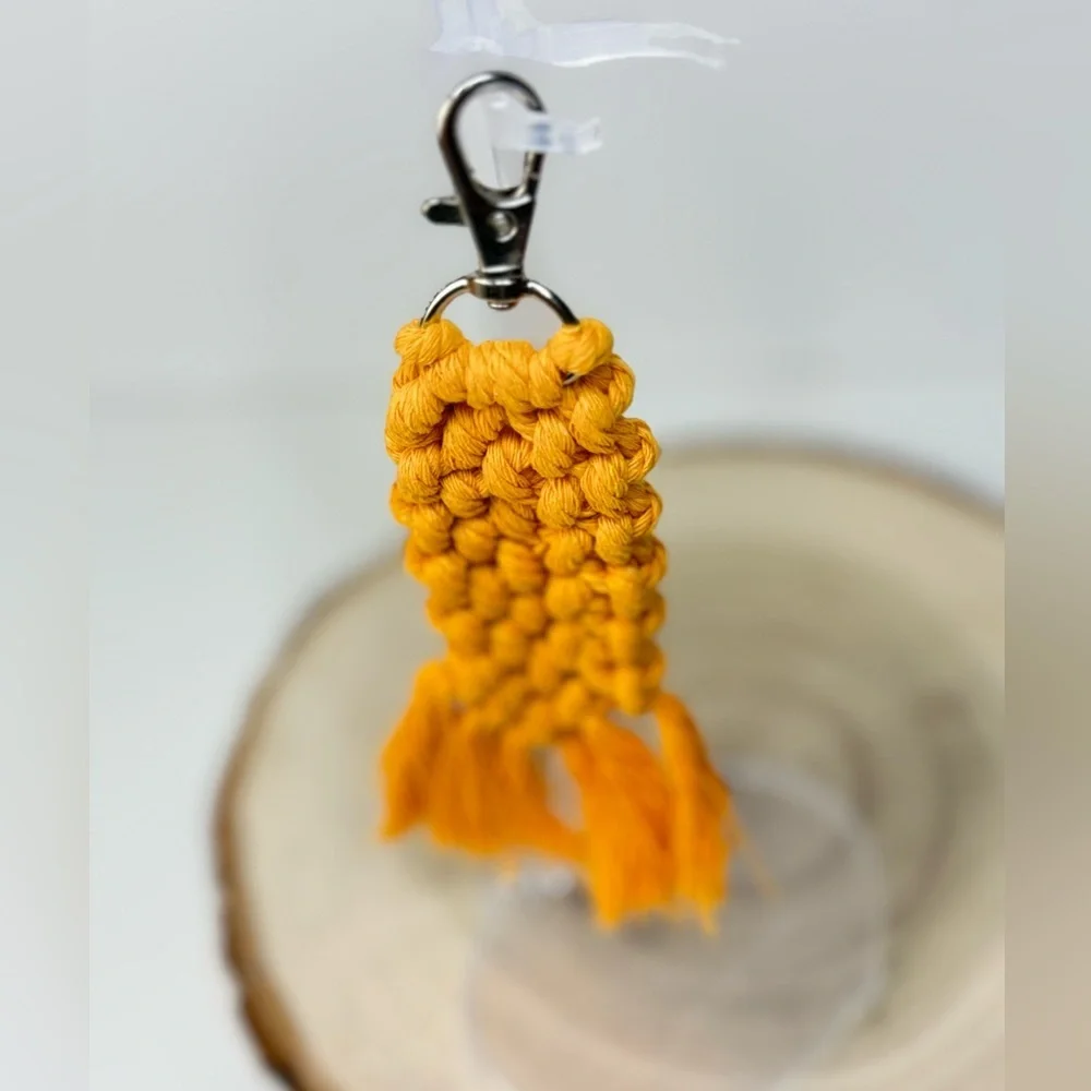 Braided Handcrafted Boho Macrame Keychain